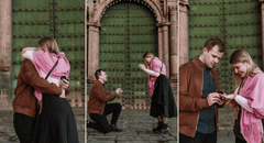 ¡Romántica pedida de mano en Cusco! Fotógrafo fue cómplice de joven brasileño en momento especial