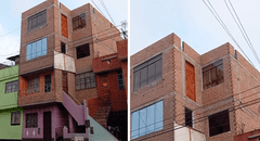 Hombre queda en shock al ver edificio de 4 pisos con una puerta al vacío: “Te voy a encontrar, albañil”