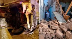 Cercado de Lima: combi con más de S/30.000 en papeletas chocó contra una vivienda