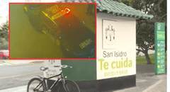 San Isidro: cámaras de seguridad captan a mujer dejando a recién nacido en contenedor de basura