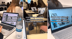 Universitarios aprovechan el Black Friday para ver las ofertas en plena clase: “Y la queso”