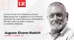Confianza de la inversión en doble vía, por Augusto Álvarez Rodrich