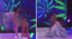 Kyara Villanella tropezó en su presentación final del Miss Teen Universo y cayó de las escaleras