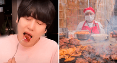Kyuhyun, de Super Junior, probó caros anticuchos, pero prefirió carretilla: "Más rico en la calle"