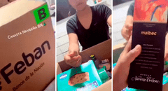 Trabajadora del Banco de la Nación muestra su canasta navideña y en redes dicen: “Caja Huancayo es insuperable”