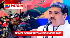 Primer Bono Especial, diciembre 2023: ¿quiénes lo reciben y cuándo lo puedes COBRAR vía Patria?