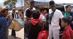 Seleccionado peruano Miguel Araujo visitó Andahuaylas y fue recibido con banda