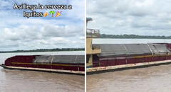 Muestran cómo llega gran cantidad de cerveza a Iquitos y usuarios enloquecen: "Para 3 días nomás"