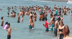 Costa Verde: familias acuden a las playas de Lima ante incremento de temperaturas