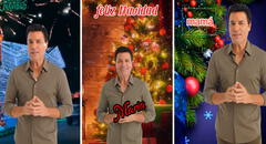 ¿Cómo crear un video de Chayanne deseando Feliz Navidad a tu mamá, tía o cualquier otra persona?