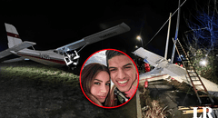 Novios viajan en diferentes aviones, sufren accidente aéreo al mismo tiempo y ambos sobreviven