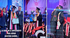 Adulto mayor se gradúa en la UNI y agradece a sus padres por el apoyo: “Nunca es tarde para aprender”