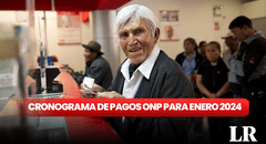 ¿Quieres saber cuándo cobras tu pensión en enero? Revisa el cronograma ONP