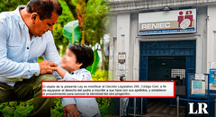 Congreso: presentan PL para que menores sean inscritos solo con apellidos del padre
