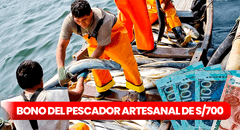 Bono de S/700 para pescadores artesanales: LINK oficial de consulta con DNI para saber si eres beneficiario