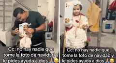 Familia mexicana usó al niño Jesús para tomarse una foto y usuarios reaccionan: “Que salga como Dios quiera”