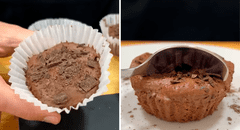 ¿Cómo realizar un postre de chocolate con 2 ingredientes?