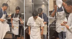 Joven mexicano se gradúa de lavaplatos para convertirse en cocinero y conmueve en redes: “Así se empieza”