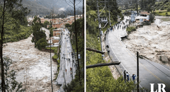 Apurímac: desborde de río destruye parte de la plataforma de vía Interoceánica