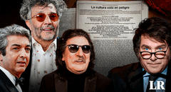 Fito Páez, Charly García, Ricardo Darín y más artistas rechazan las reformas culturales de Javier Milei