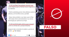 Afirmaciones sobre los CEO de Pepsi y McDonald’s son falsas, pero otras son reales