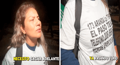 Peruana cruza la frontera mexicana con polo estampado con dirección de su destino en EE. UU.