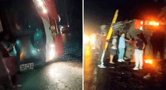 Más de 30 personas quedan gravemente heridas tras volcadura de bus en Chincha