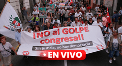 Marchas contra el Congreso: protestan por JNJ y ley antiforestal, y piden retiro de AFP