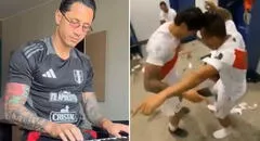 Gianluca Lapadula celebró el triunfo de Perú tocando el teclado y redes enloquecen: “Una de Agua Marina”