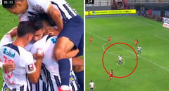 Carlos Zambrano anotó un golazo desde fuera del área y marcó un doblete para Alianza Lima