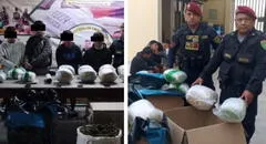 Incautan 75 kilos de marihuana en Trujillo: PNP detuvo a 5 narcotraficantes