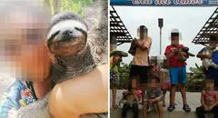 Denuncian maltrato a fauna silvestre en Ucayali: osos perezosos son usados para selfies turísticas