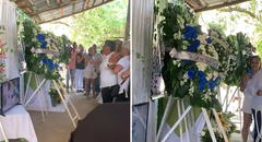 Corona de flores causa terror al moverse ‘sola’ durante velorio: “Se manifestó”