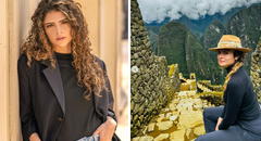 Stephania Duque, actriz colombiana de 'Rigo' visita el Perú y queda encantada con Machupicchu