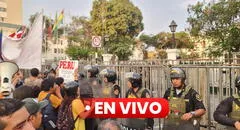 EN VIVO | Protestas contra Dina Boluarte: manifestantes marchan frente al Congreso por caso Rolex