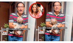 Martín Vizcarra bromea con su perrita por caso Boluarte y da consejos de amor: “Tiene su collar de Unique”
