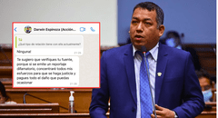 Darwin Espinoza amenazó a periodista tras conocer reportaje en su contra por presuntos favorecimientos