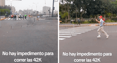 Peruano vestido de FORREST GUMP participa en maratón LIMA 42K y le dicen: “Corre, Forrest, corre”