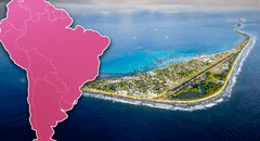 El tercer país menos poblado del mundo, cerca de Sudamérica, que terminaría bajo el mar al 95% en 2100