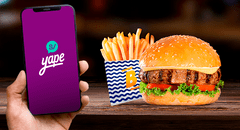 ¡Hamburguesas con papas en Bembos a S/6,90 SOLO POR HOY con Yape! Así puedes canjear la oferta