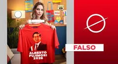 Juliana Oxenford no mostró polo con mensaje "Alberto Fujimori 2026": es un montaje