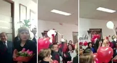 Con globos y pétalos de rosas: así fue la bienvenida a Zoraida Ávalos en el Ministerio Público