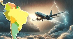 Un vuelo entre 2 países de Sudamérica es el más turbulento del mundo: fuerza del aire cambia cada 2x3