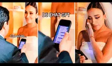 Novia descubre en boda que su pareja escribió sus votos con IA: “Me casé con un ChatGPT”