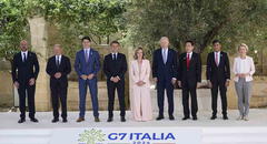 Biden, Macron y más líderes de la G7 acuerdan en cumbre brindar apoyo de US$50 mil millones a Ucrania