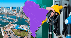 El país de Sudamérica con la gasolina más cara en 2024, supera a la de Perú y Argentina