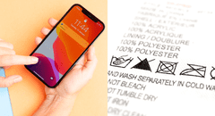 Esta función de iPhone te ayudará a entender los símbolos de lavado que hay en la ropa