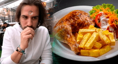 Argentino prueba por primera vez POLLO A LA BRASA y sorprende a sus amigos por su forma de comer: "Se come el pellejito"