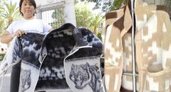 ¡La nueva moda para el invierno! Diseñadora peruana crea prendas con frazadas Tigre y es furor en redes