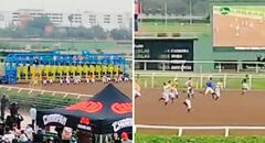 Jinetes corrieron sin sus caballos en carrera y usuarios bromean: “Solo pasa en Perú”